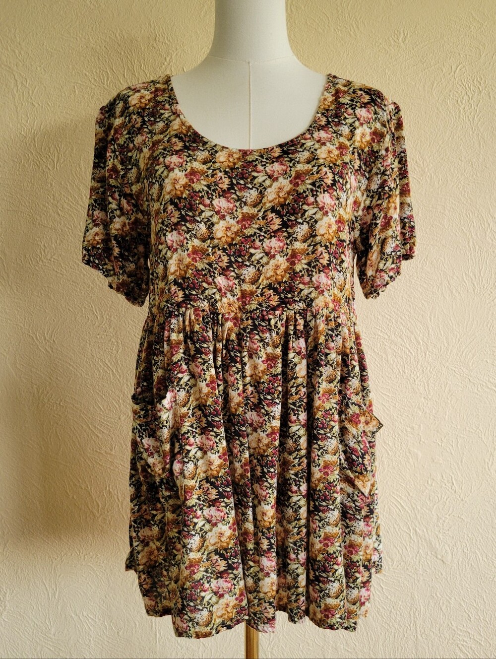 Short Circuit | 90s Vintage Grunge Floral Babydoll Tunic